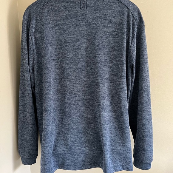 Men’s PGA Tour Blue long Sleeve Polo Shirt Sz: XL MSRP: $70 - Picture 5 of 8